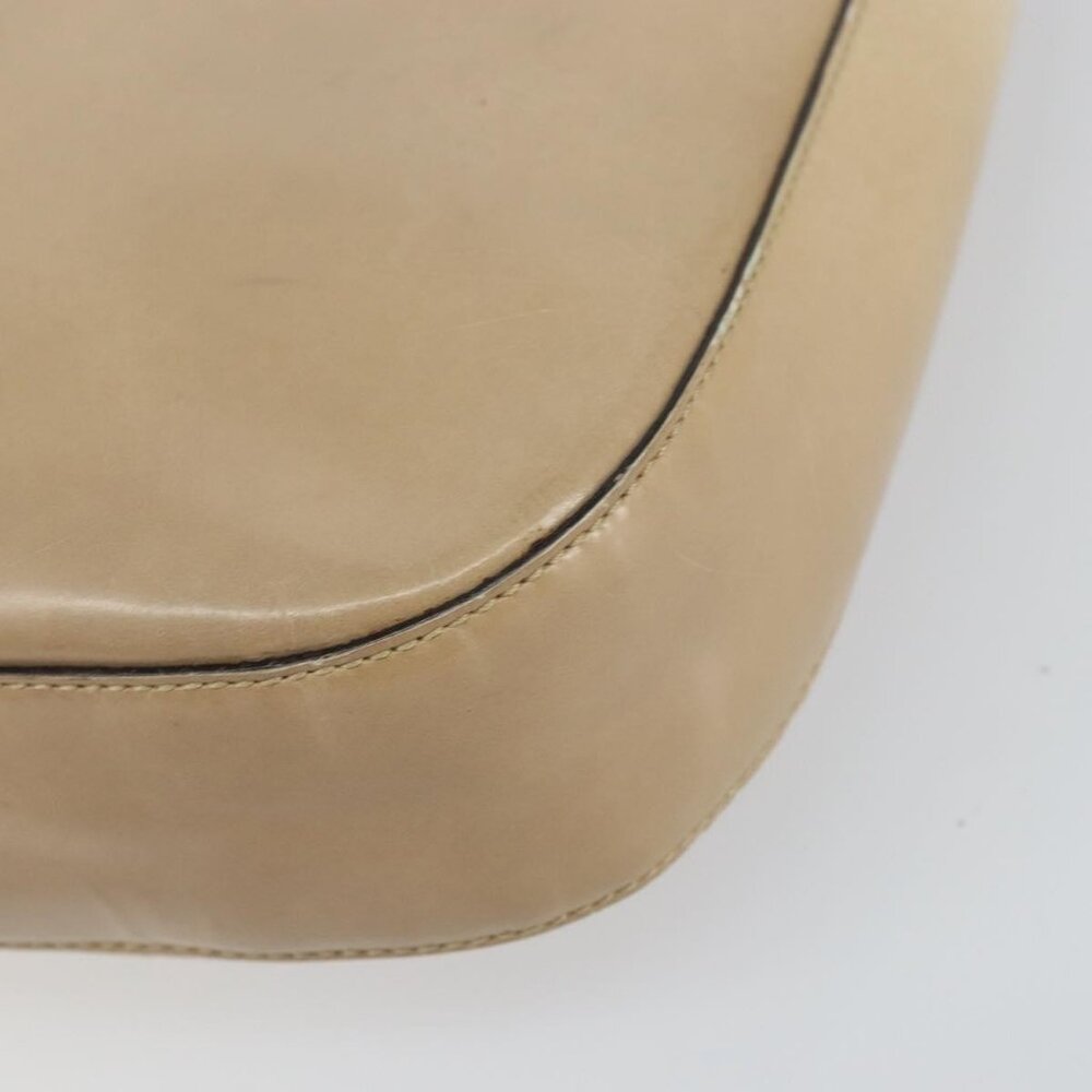 Authentic PRADA Shoulder Bag Patent leather Beige - Picture 2 of 16
